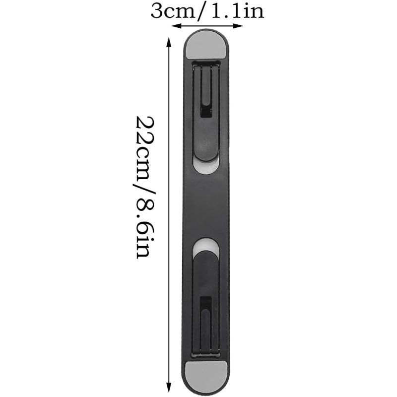 Adjustable Laptop Stand, 1 Pcs Portable ABS Material, Foldable Notebook Cooler, Elevated Tablet Riser, Rectangular Cooling Mount for Office Use