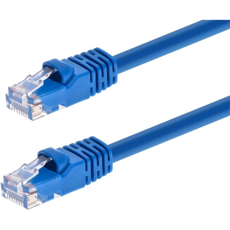 【Final Clearance】3m 5m Cat5e 6in Blue Patch Cable UTP 24AWG 350MHz Pure Bare Copper Snagless RJ45 Fullboot Series Ethernet Cable