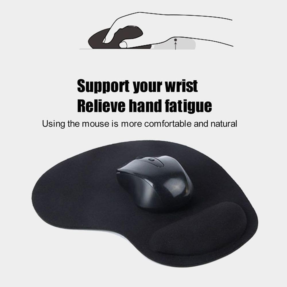 【Final Clearance】Non-Slip Mouse Pad with Wrist Support, Business Style Mouse Mat, Perfect for Students, Workers, Laptop, Home, Office & Travel, Ergonomic Design, High Grade Gaming Mouse Mat