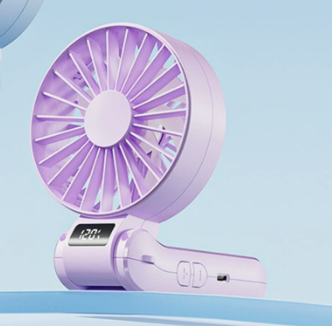 120-Speed Adjustable USB Rechargeable Folding Fan - Portable Handheld Cooling Fan with 3-Speed Settings, Compact Design for Travel, Home, Office, and Gifts, Portable Fan, Office Cooling, Sleek Modern