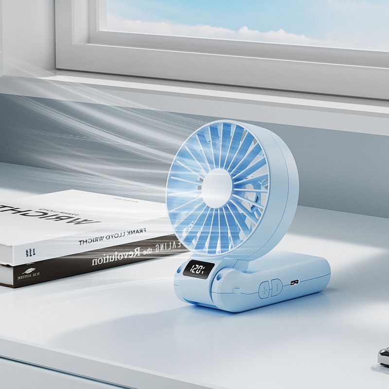 120-Speed Adjustable USB Rechargeable Folding Fan - Portable Handheld Cooling Fan with 3-Speed Settings, Compact Design for Travel, Home, Office, and Gifts, Portable Fan, Office Cooling, Sleek Modern