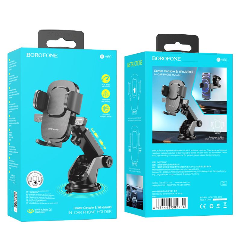 Phone Holders for Your Car, [Thick Case & Heavy Phone Friendly] Hands Free Cell Phone Car Mount, Car Phone Holder Dashboard Windshield Fit for All Smartphones