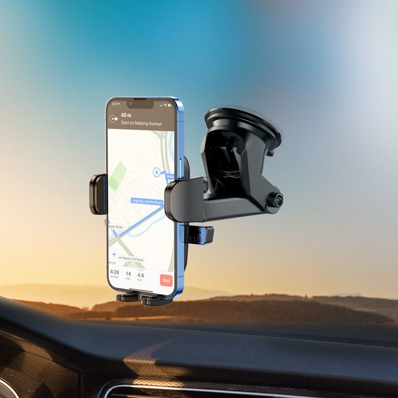 Phone Holders for Your Car, [Thick Case & Heavy Phone Friendly] Hands Free Cell Phone Car Mount, Car Phone Holder Dashboard Windshield Fit for All Smartphones