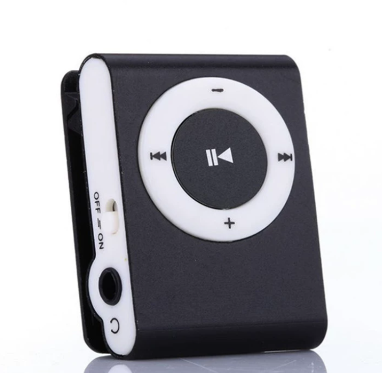 MP3 Music Player Without LCD Display With Earphone, USB Cable And Readable Up To 16GB Memory Card, Metal Body With TF/SD Memory Card Slot -Assorted Colours And Designs