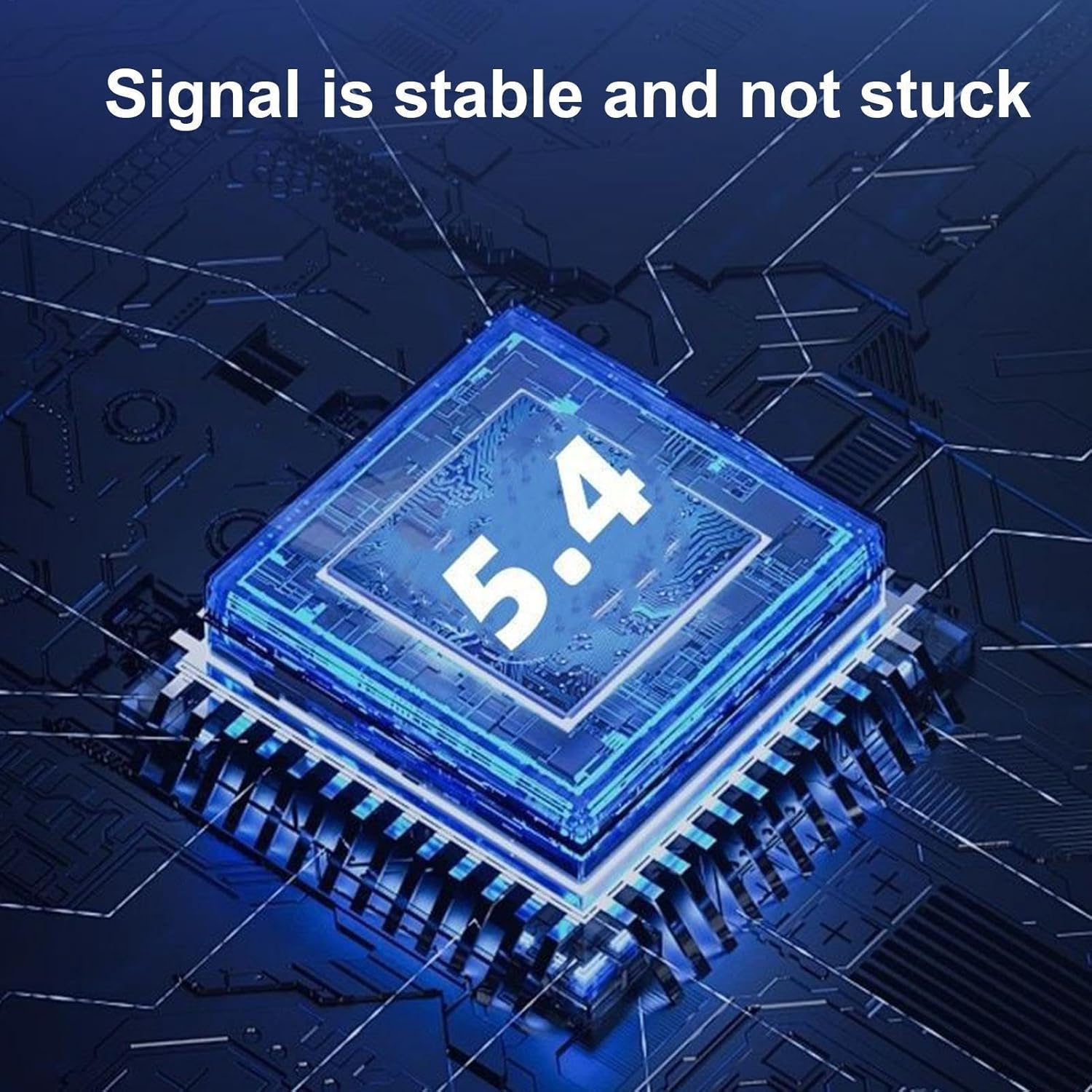 Bluetooth Headset,Wireless Bluetooth Earpiece,V5.4 Wireless Handsfree Headset with Microphone,Noise Canceling Single Ear Earphone Over Ear Earbud for Cellphones TV PC Game Work Driving