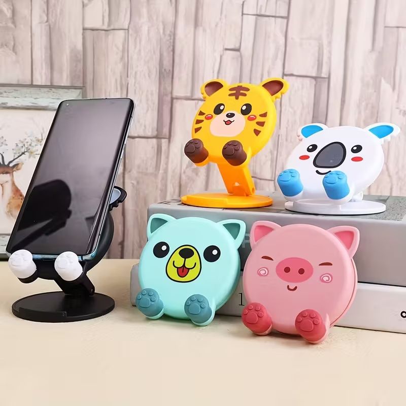 Adorable Pig&Panda Phone Desktop Stand,Cute Cartoon Phone & Tablet Stand - Adjustable, Universally Compatible, Multifunctional Desktop Holder for Seamless Browsing and Viewing Experience