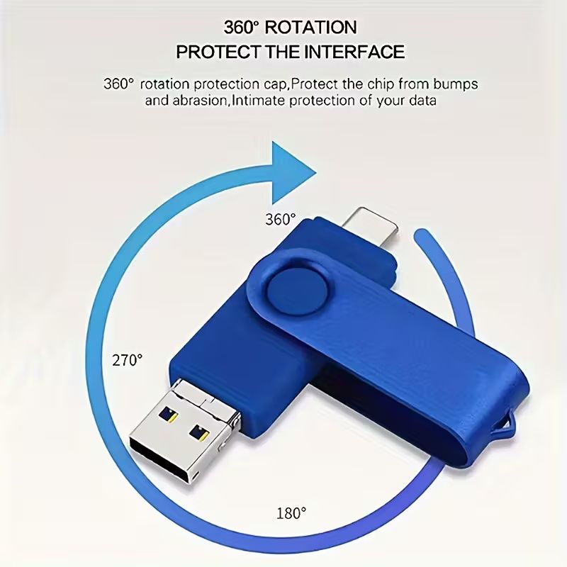 【Clearance Sale】[High Speed USB C Flash Drive] High Speed Dual OTG USB C Flash Drive 64GB 2-in-1 USB + Type C Thumb Drive for Samsung, Huawei, MacBook, Chromebook Pixel etc