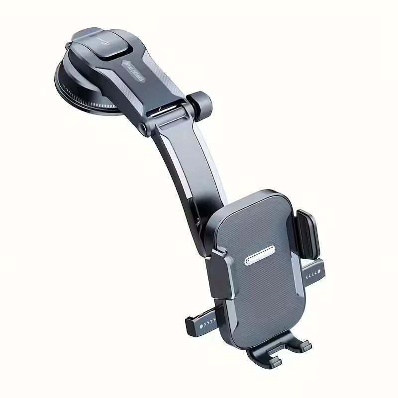Upgraded Car Phone Holder - Adjustable Arm with Ergonomic Grip, Strong Suction Cup And Elliptical Design, Compatible with iPhone, Samsung, Android Smartphones, General Motors, Fashion Accessories