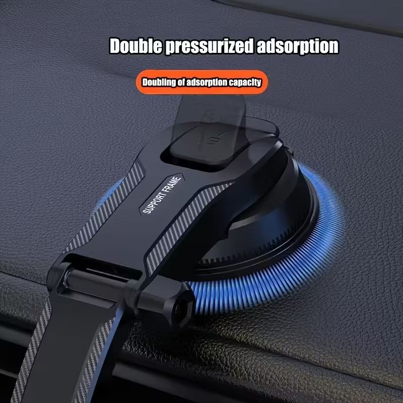 Upgraded Car Phone Holder - Adjustable Arm with Ergonomic Grip, Strong Suction Cup And Elliptical Design, Compatible with iPhone, Samsung, Android Smartphones, General Motors, Fashion Accessories