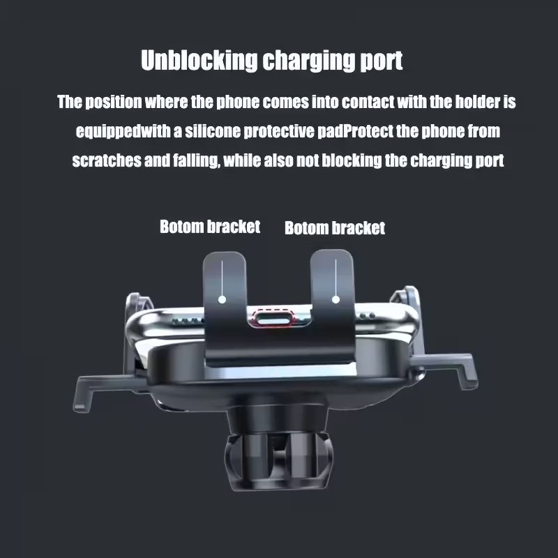 Upgraded Car Phone Holder - Adjustable Arm with Ergonomic Grip, Strong Suction Cup And Elliptical Design, Compatible with iPhone, Samsung, Android Smartphones, General Motors, Fashion Accessories