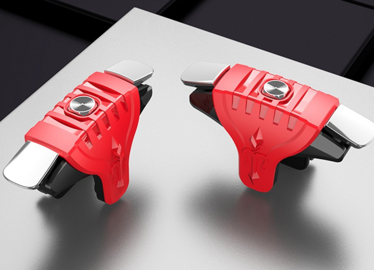 Mobile Game Controller Triggers Compact Lightweight Compatible with Smartphones Fast Aiming Mobile Gaming Accessory for Shooter Games