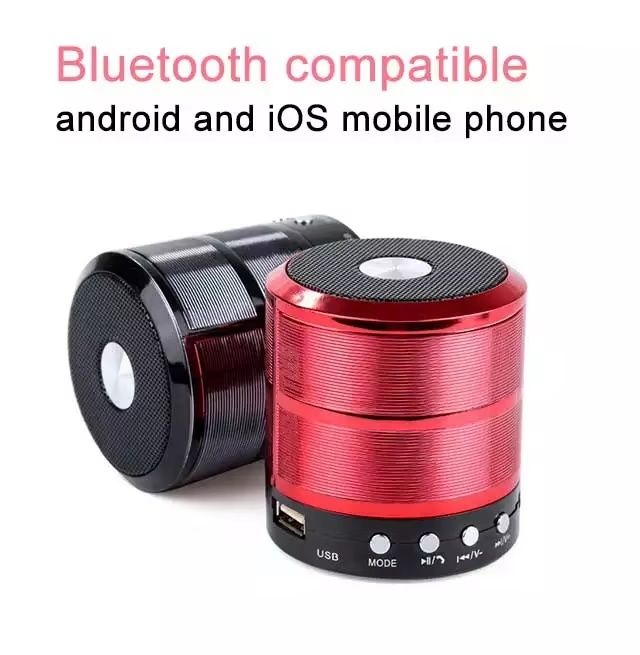 Portable Bluetooth Speaker , Metal Powerful Louder Sound No Distortion Support Mobile Storage Device TF Card Compatible With PC And IOS, For Family Trip