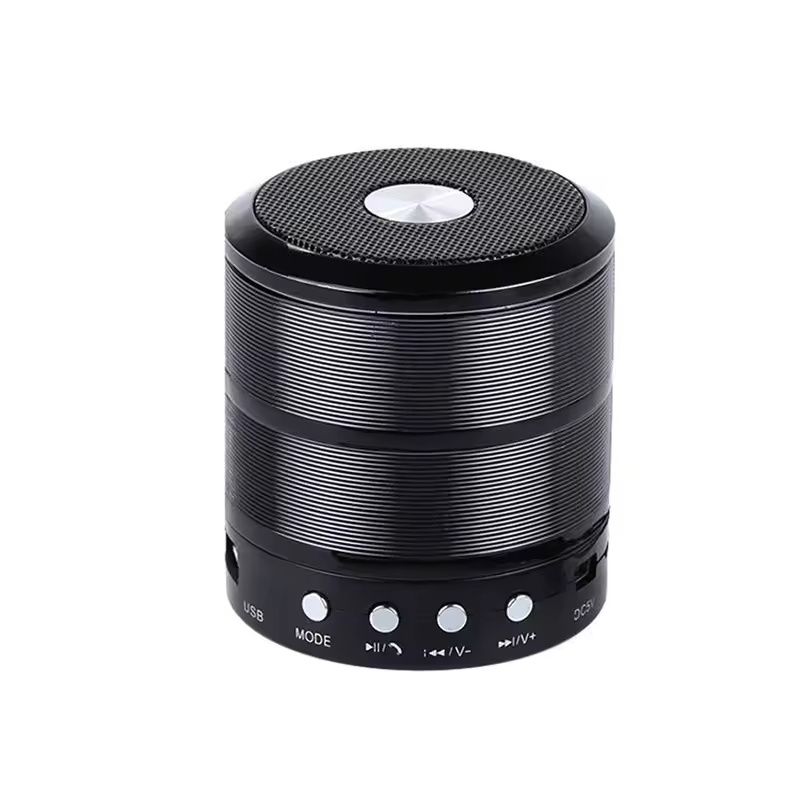 Portable Bluetooth Speaker , Metal Powerful Louder Sound No Distortion Support Mobile Storage Device TF Card Compatible With PC And IOS, For Family Trip
