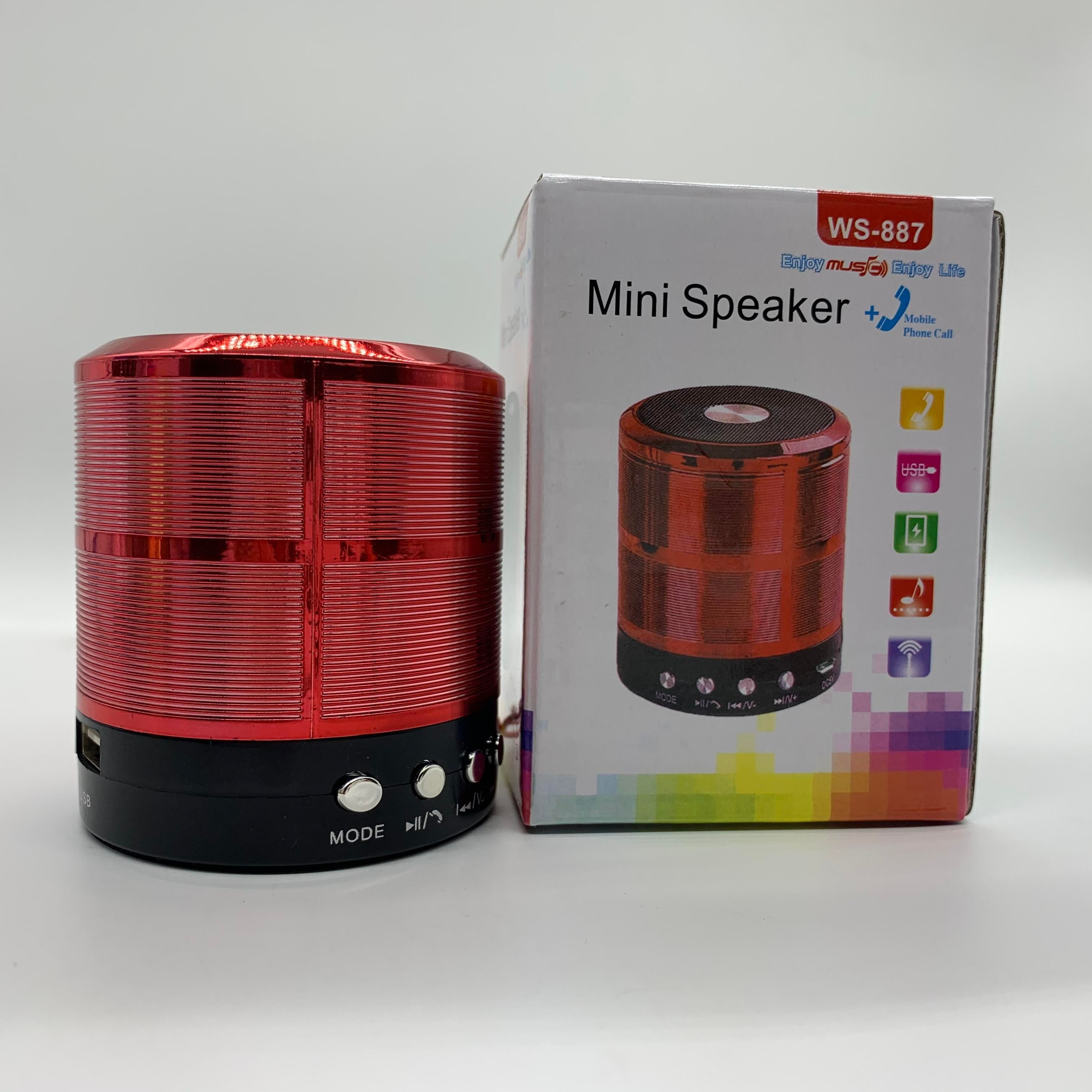 Portable Bluetooth Speaker , Metal Powerful Louder Sound No Distortion Support Mobile Storage Device TF Card Compatible With PC And IOS, For Family Trip