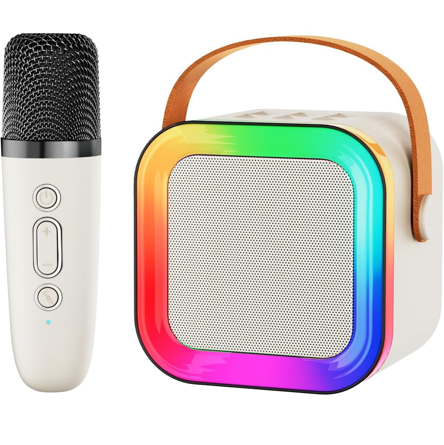 Portable Wireless Karaoke Speaker with Dual Microphones - Wireless, USB-C Rechargeable, Long Battery Life, Compact Design for Singing, Parties & Home Use, Wireless Karaoke Machine, Party Sound System