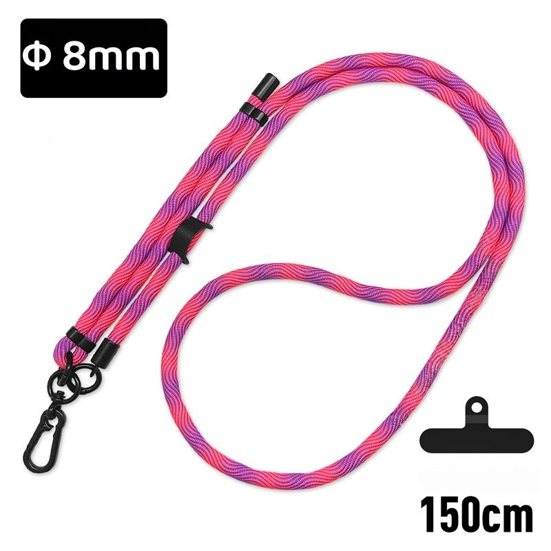 Shoulder Lanyard Strap for Mobile Phones, Camera, ID Card Holder, Badge Holder, Body Strap, Cross Body Lanyard - 8mm Diameter, 150cm Length