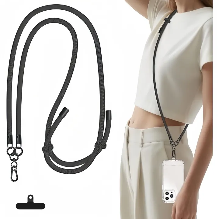 Shoulder Lanyard Strap for Mobile Phones, Camera, ID Card Holder, Badge Holder, Body Strap, Cross Body Lanyard - 8mm Diameter, 150cm Length