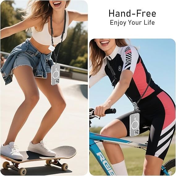 Shoulder Lanyard Strap for Mobile Phones, Camera, ID Card Holder, Badge Holder, Body Strap, Cross Body Lanyard - 8mm Diameter, 150cm Length