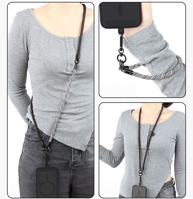 Shoulder Lanyard Strap for Mobile Phones, Camera, ID Card Holder, Badge Holder, Body Strap, Cross Body Lanyard - 8mm Diameter, 150cm Length