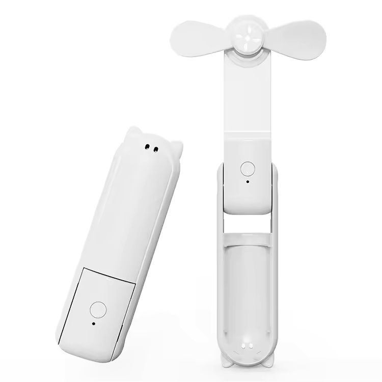 【Final Clearance】Hand Held Fan, Portable USB Rechargeable Mini Handheld Cooling Device, Folding Design, 2000 mAh Battery for Home Travel Outdoor