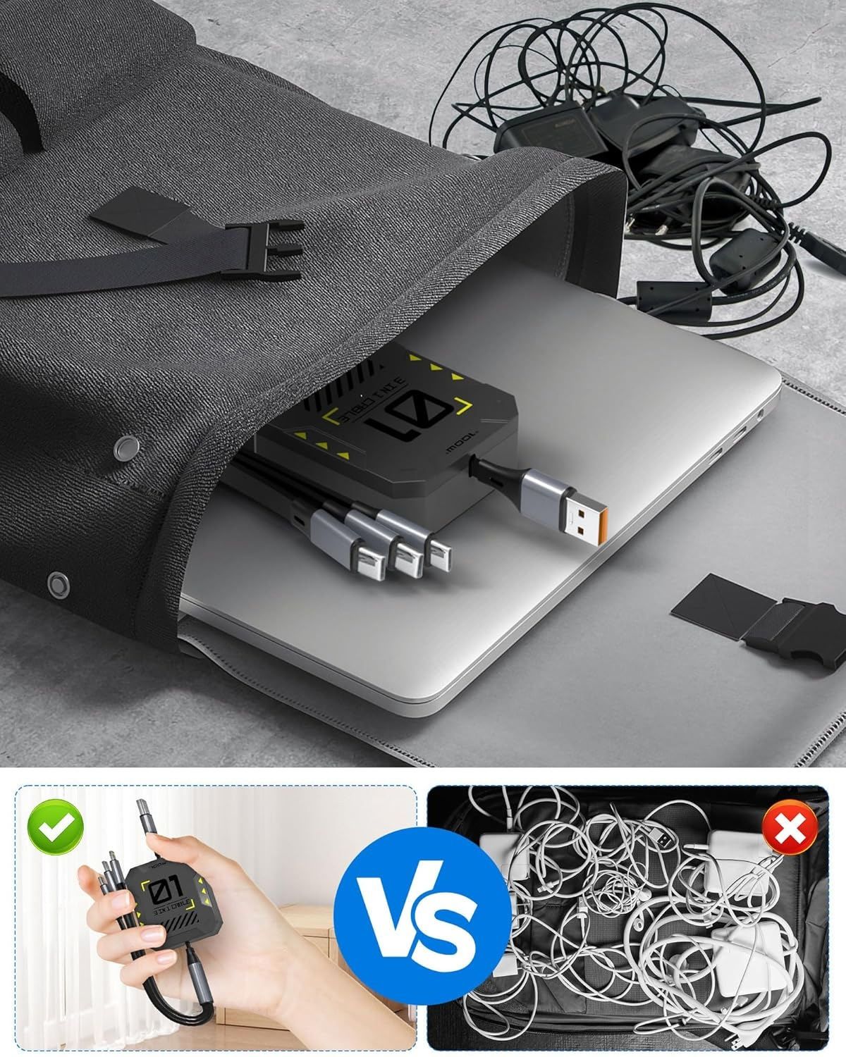 【Final Clearance】100W,Multi Charging Cable Fast Charge,USB C Multi Charging Cable,Charging Cables for Multiple Devices,120cm Retractable USB Cable,Suitable for Mobile Phone,Laptop,Car,Travel