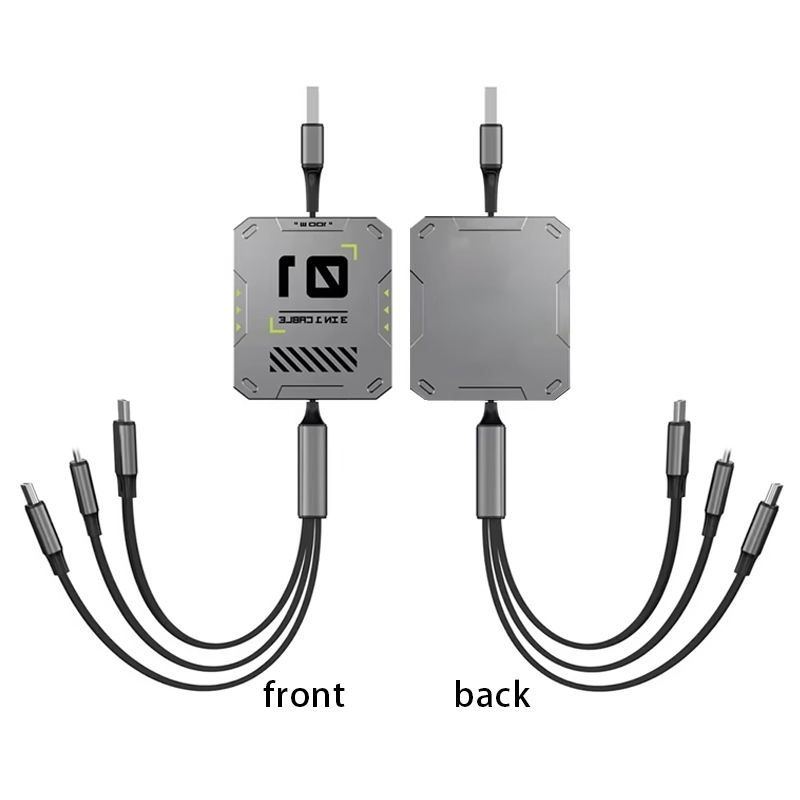 【Final Clearance】100W,Multi Charging Cable Fast Charge,USB C Multi Charging Cable,Charging Cables for Multiple Devices,120cm Retractable USB Cable,Suitable for Mobile Phone,Laptop,Car,Travel