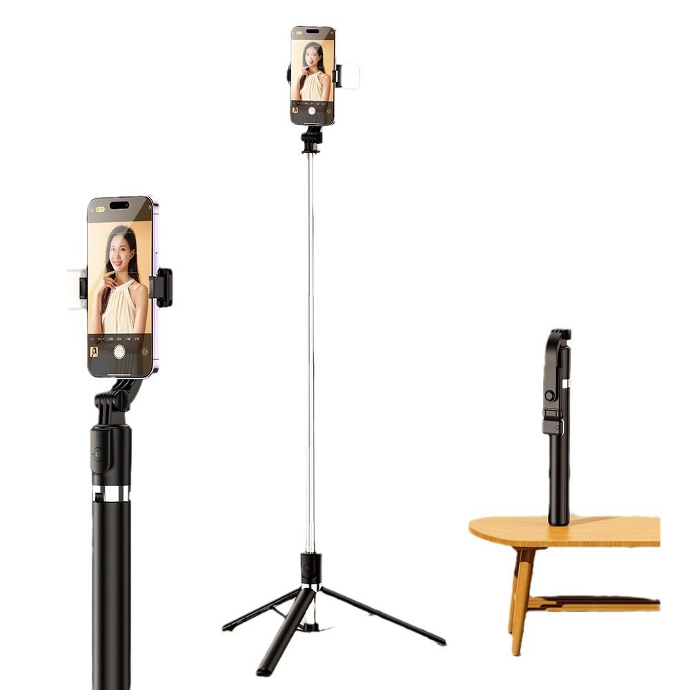 170cm Phone Tripod,Tripod with Fill Light and Remote,Aluminum Selfie Stick Phone Stand Compatible with Cell Phone/Camera/Ring Light/DJI/GoPro