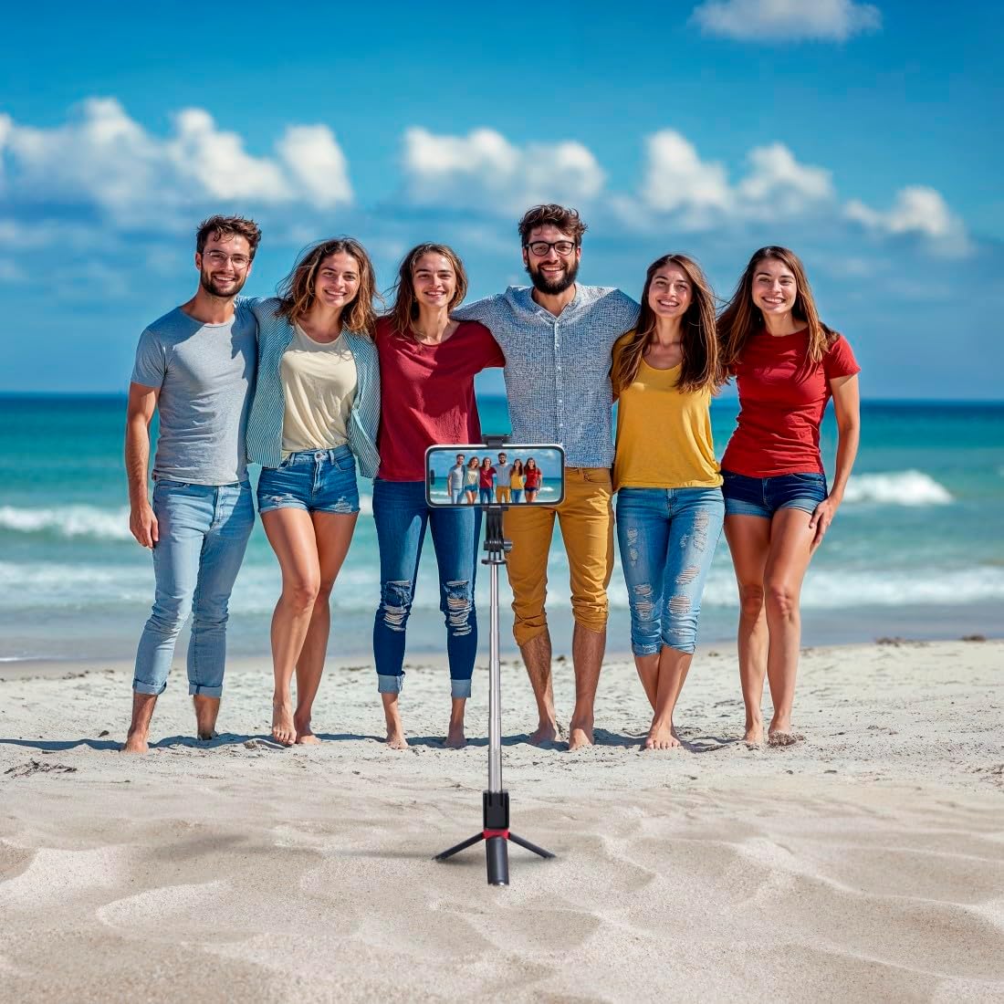 170cm Phone Tripod,Tripod with Fill Light and Remote,Aluminum Selfie Stick Phone Stand Compatible with Cell Phone/Camera/Ring Light/DJI/GoPro