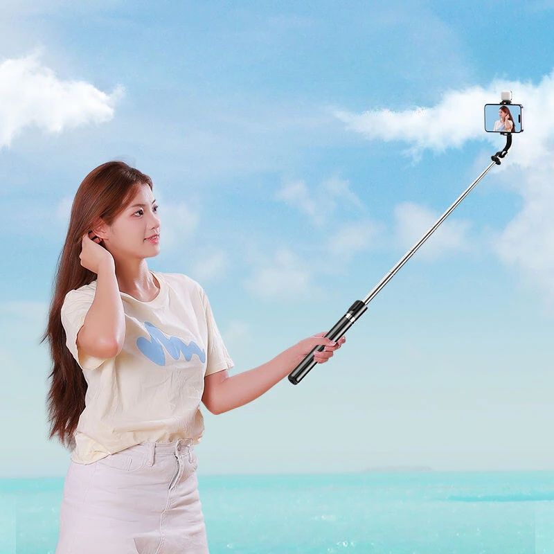 170cm Phone Tripod,Tripod with Fill Light and Remote,Aluminum Selfie Stick Phone Stand Compatible with Cell Phone/Camera/Ring Light/DJI/GoPro