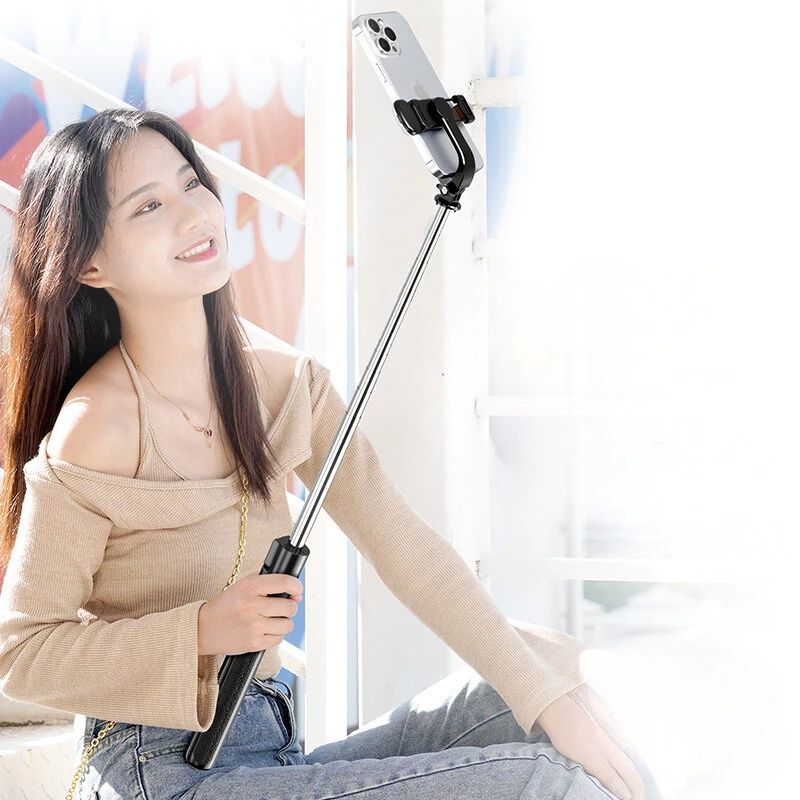 170cm Phone Tripod,Tripod with Fill Light and Remote,Aluminum Selfie Stick Phone Stand Compatible with Cell Phone/Camera/Ring Light/DJI/GoPro