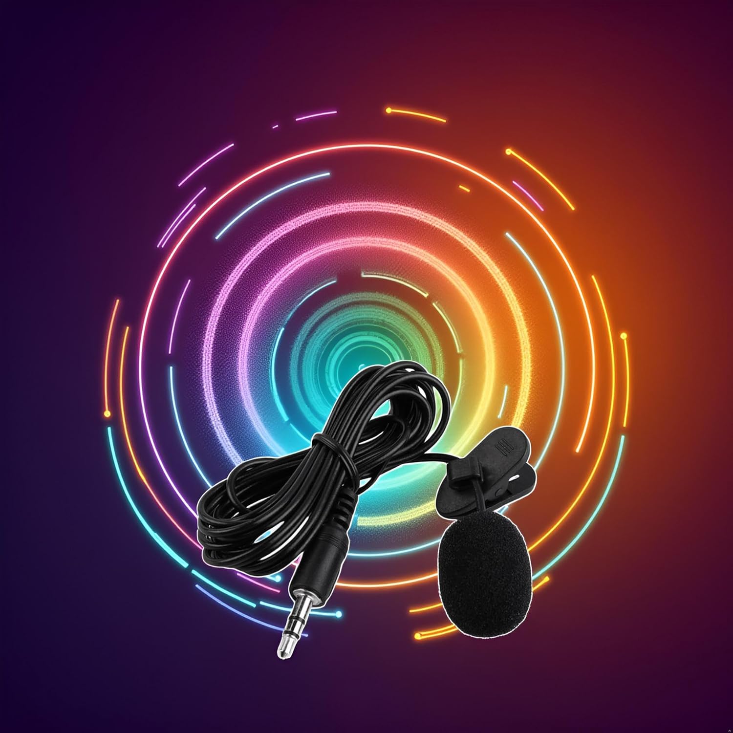 【Final Clearance】3.5MM PC Hands Free Microphone, Professional Recording Condenser Microphone Compatible with PC, Laptop, Singing,Voice Recording,YouTube,Skype,Gaming