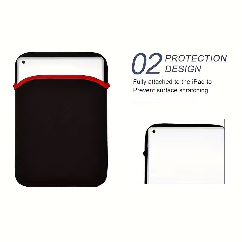 【Final Clearance】Multi-Size Laptop Sleeve Bag Lightweight Water-Repellent Computer Case Tablet Pouch with Reflective Trim and Handle, Memory Foam Material, Black, Notebook Carrying Bag