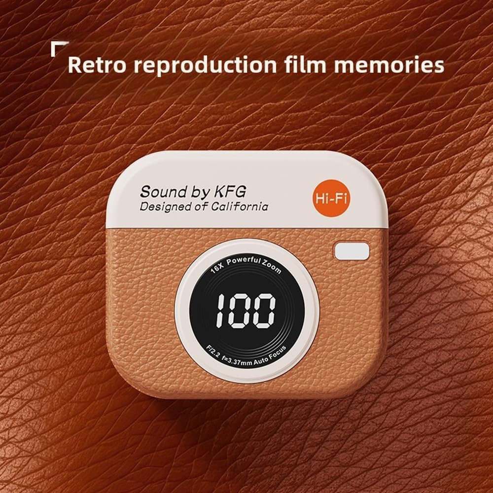 【Clearance Sale】Camera-Style TWS Wireless Earbuds with Wireless, 5H Playtime, Type-C Charging, Mini Portable Design for Sports, Travel & Holiday Gifts, Sport Earbuds Wireless, Modern Headphones