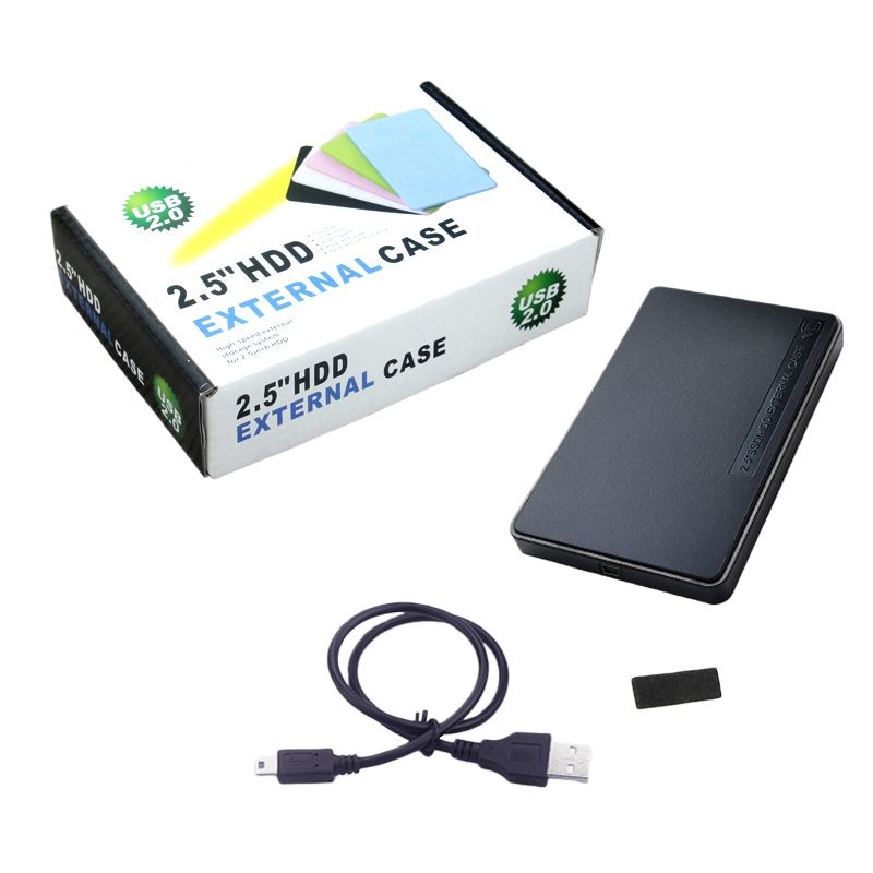 2.5-Inch IDE Parallel Port Mobile Hard Disk Box, USB 2.0 Portable High-Speed Hard Disk Box with External Storage,Suitable for PC Notebook Computers(No Screws)