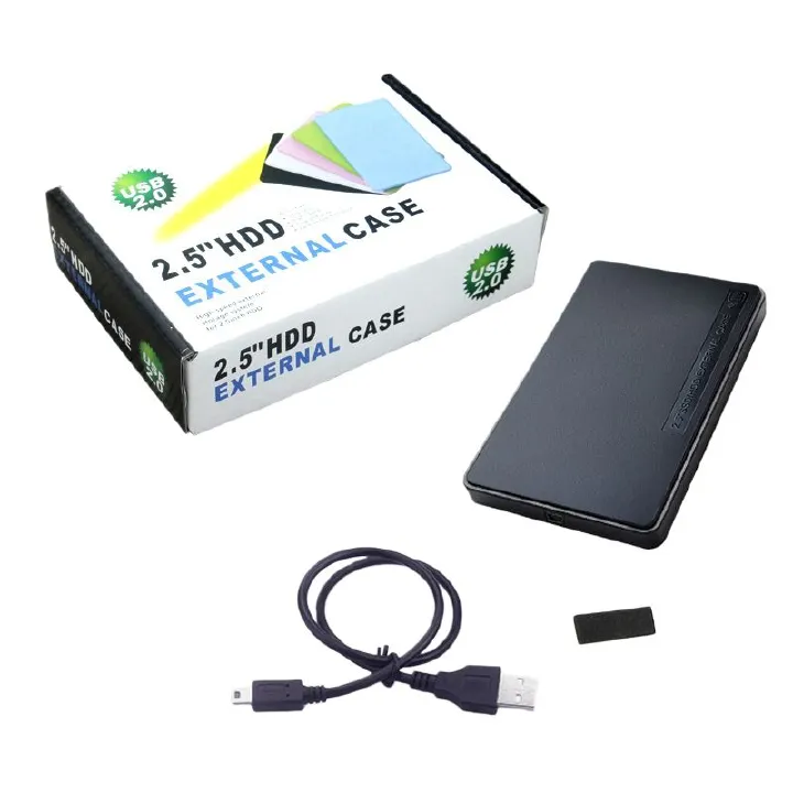 2.5-Inch IDE Parallel Port Mobile Hard Disk Box, USB 2.0 Portable High-Speed Hard Disk Box with External Storage,Suitable for PC Notebook Computers(No Screws)