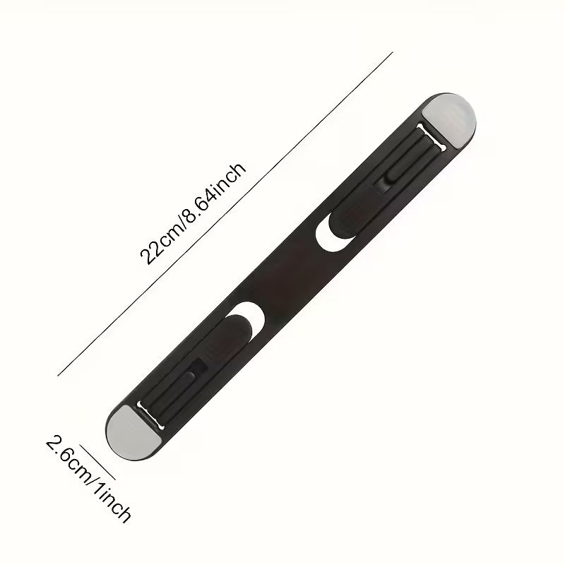 Adjustable Laptop Stand, 1 Pcs Portable ABS Material, Foldable Notebook Cooler, Elevated Tablet Riser, Rectangular Cooling Mount for Office Use