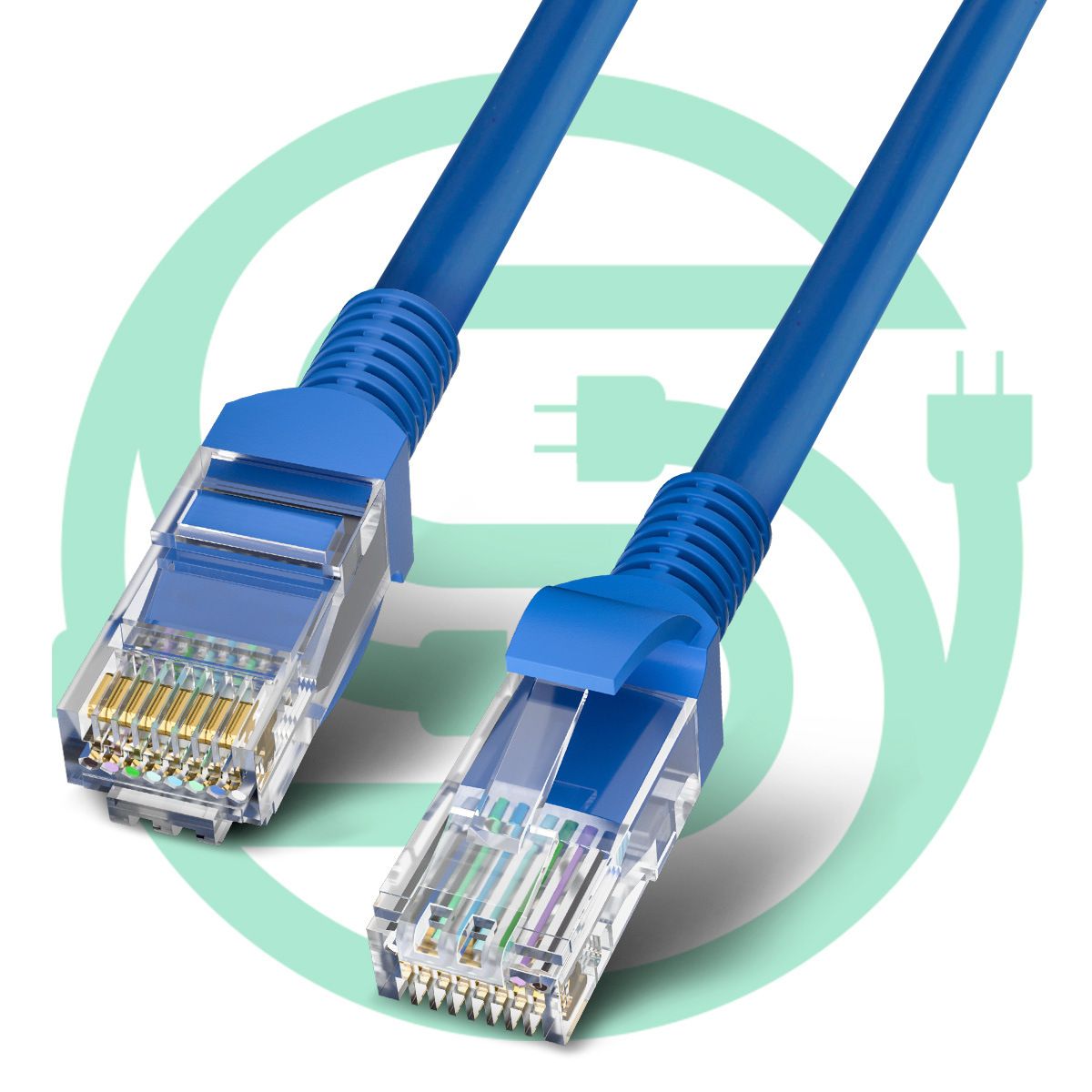 【Final Clearance】3m 5m Cat5e 6in Blue Patch Cable UTP 24AWG 350MHz Pure Bare Copper Snagless RJ45 Fullboot Series Ethernet Cable
