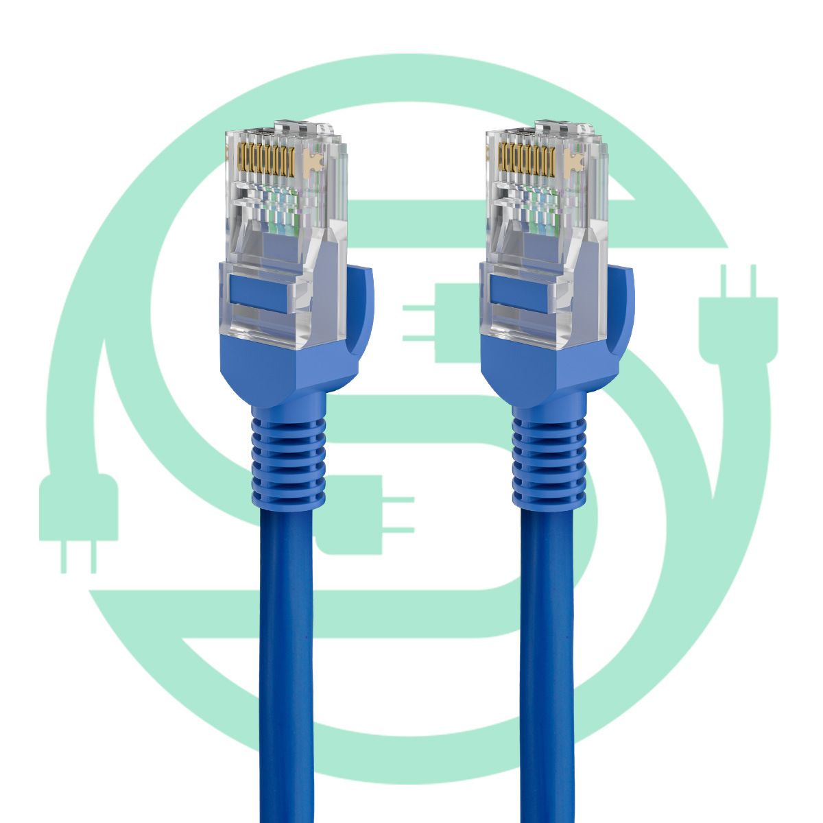 【Final Clearance】3m 5m Cat5e 6in Blue Patch Cable UTP 24AWG 350MHz Pure Bare Copper Snagless RJ45 Fullboot Series Ethernet Cable