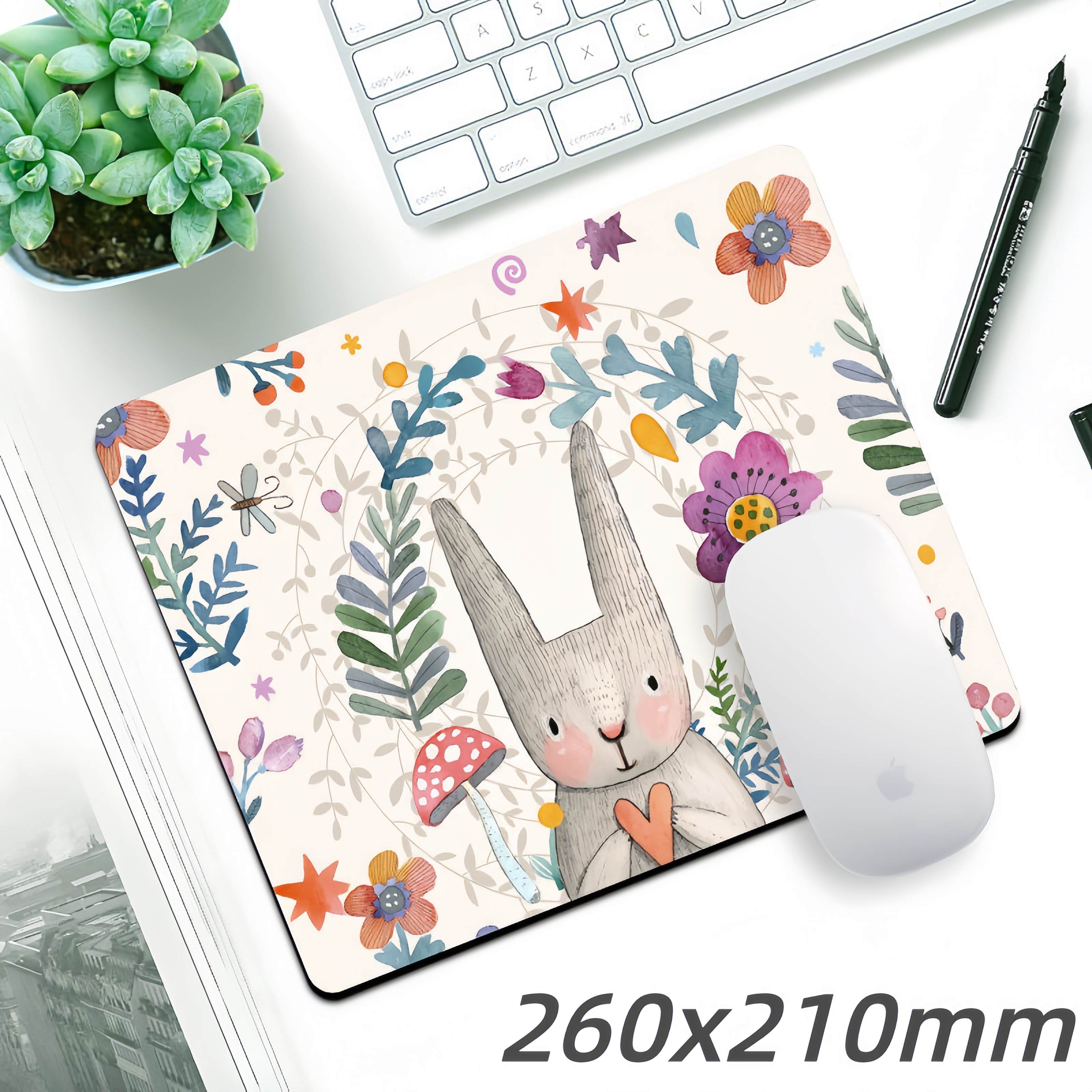 【Final Clearance】Mouse Pad with Stitched Edge, Comfortable Mouse Pads with Non-Slip Rubber Base, Durable and Washable Mousepads for Computers Laptop Mouse,210x260mm