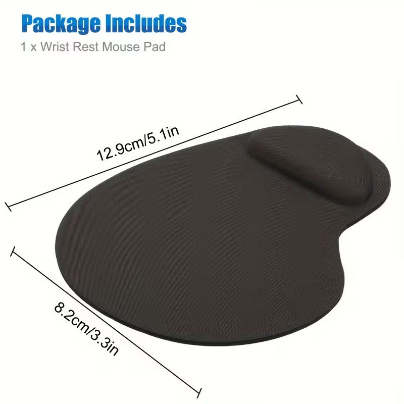 【Final Clearance】Non-Slip Mouse Pad with Wrist Support, Business Style Mouse Mat, Perfect for Students, Workers, Laptop, Home, Office & Travel, Ergonomic Design, High Grade Gaming Mouse Mat
