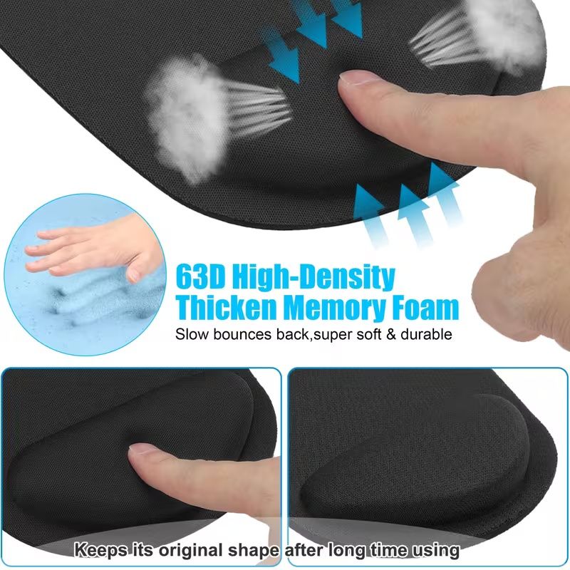 【Final Clearance】Non-Slip Mouse Pad with Wrist Support, Business Style Mouse Mat, Perfect for Students, Workers, Laptop, Home, Office & Travel, Ergonomic Design, High Grade Gaming Mouse Mat