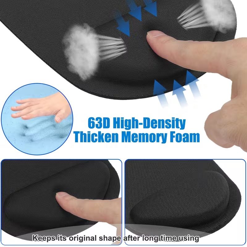 【Final Clearance】Non-Slip Mouse Pad with Wrist Support, Business Style Mouse Mat, Perfect for Students, Workers, Laptop, Home, Office & Travel, Ergonomic Design, High Grade Gaming Mouse Mat