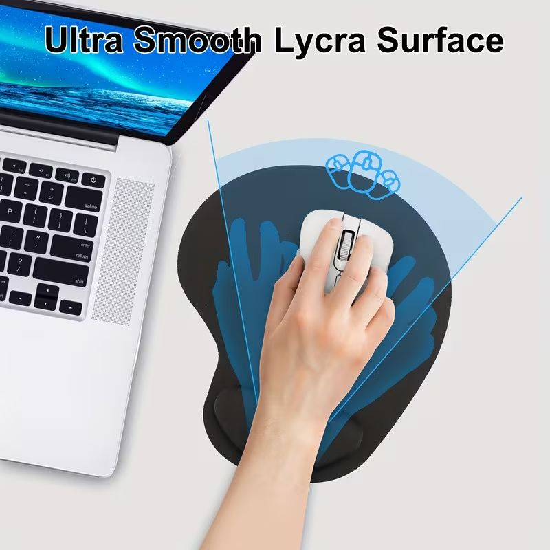 【Final Clearance】Non-Slip Mouse Pad with Wrist Support, Business Style Mouse Mat, Perfect for Students, Workers, Laptop, Home, Office & Travel, Ergonomic Design, High Grade Gaming Mouse Mat
