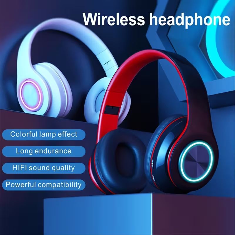 【Clearance Sale】Wireless Headphone, Retractable & Foldable Headset | Long Battery Life, for Tablet Computer/ PC/ TV/ Cellphones/ Travel, Enjoy Music for Gift