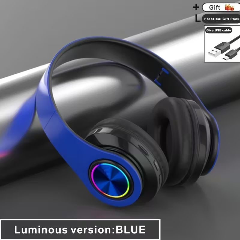 【Clearance Sale】Wireless Headphone, Retractable & Foldable Headset | Long Battery Life, for Tablet Computer/ PC/ TV/ Cellphones/ Travel, Enjoy Music for Gift