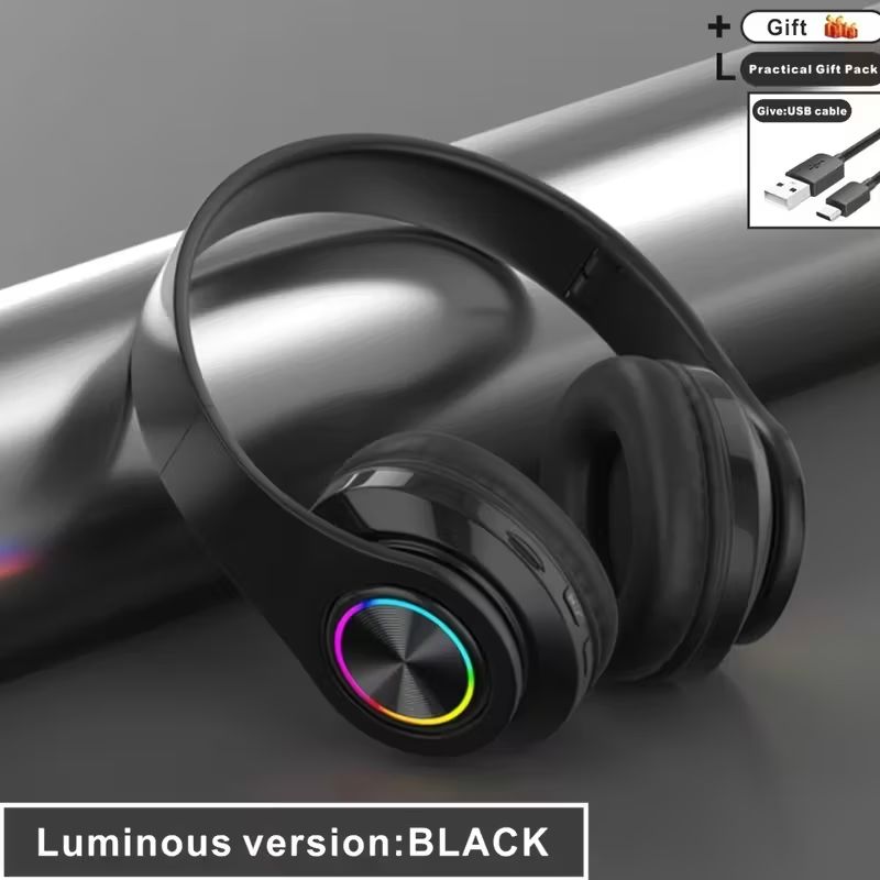 【Clearance Sale】Wireless Headphone, Retractable & Foldable Headset | Long Battery Life, for Tablet Computer/ PC/ TV/ Cellphones/ Travel, Enjoy Music for Gift