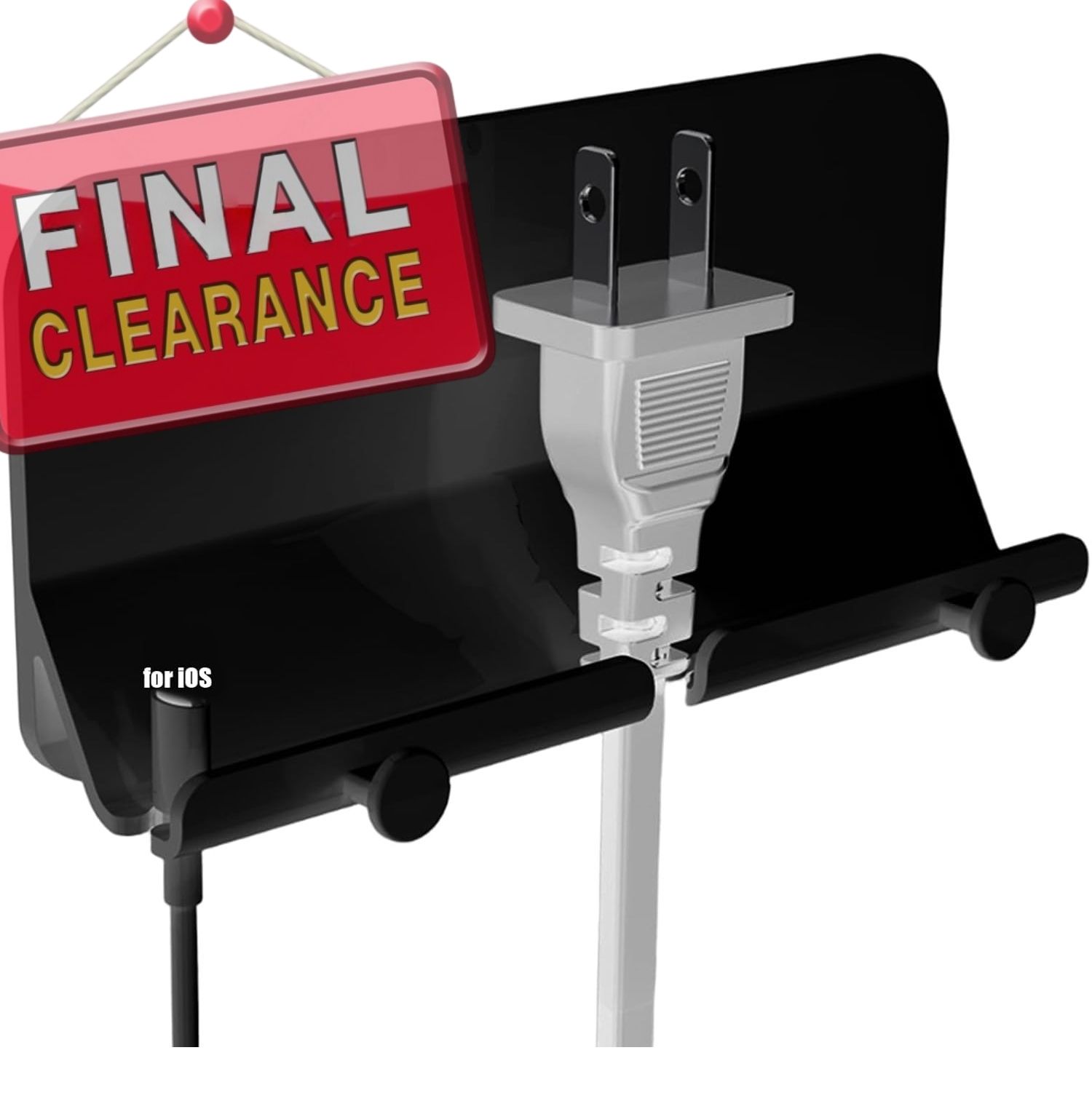 【Clearance Sale】Wall Mount Adhesive Phone Holder,Multi-Function Cell Phone Charging Brackets Holders,Hook for Living Room, Kitchen, Bathroom, Office,Compatible with Most Phones and Tablet