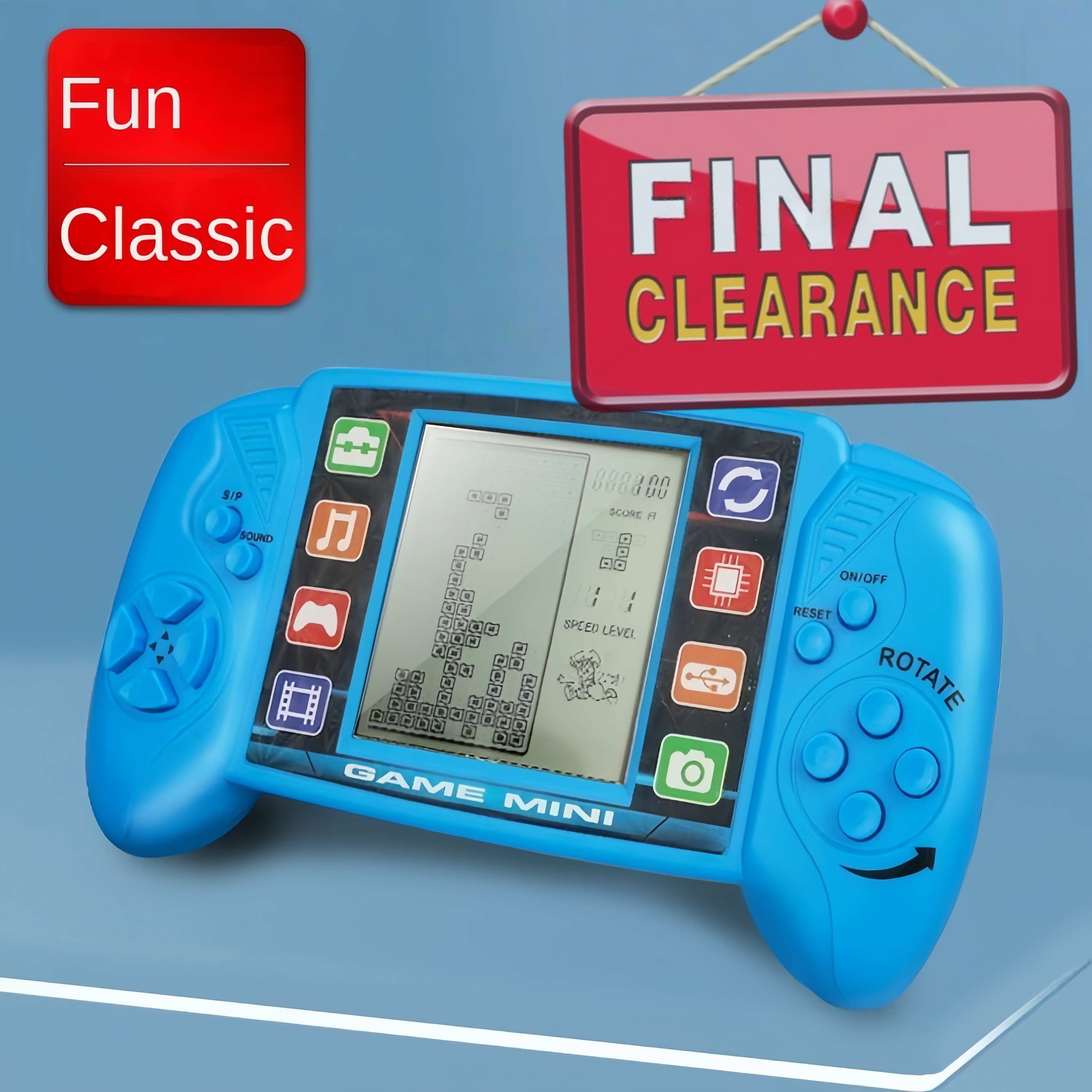 【Final Clearance】3.5 Inch Screen Handheld Game Console Plastic Retro Game Consoles Classic Portable Handheld Game Player for Kids