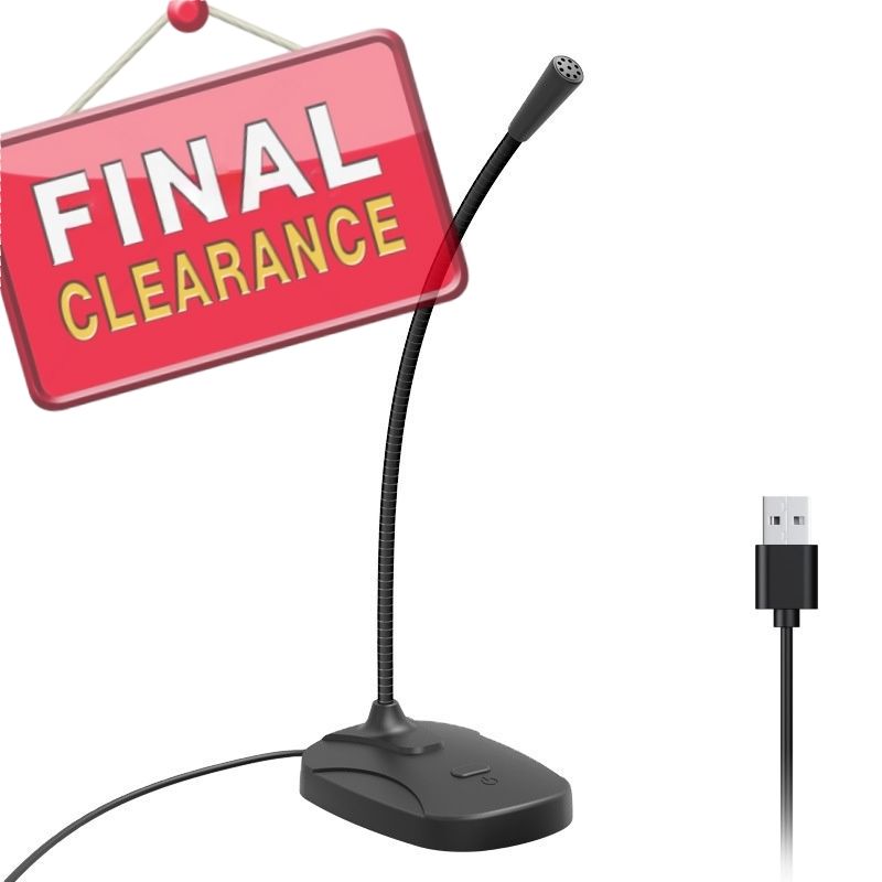 【Final Clearance】Recording Microphone, Computer PC Podcast Condenser Omnidirectional Mic with Mute Button for Laptop, Mac, PS4 - Vocal, Podcasting, Skype, YouTube, Streaming