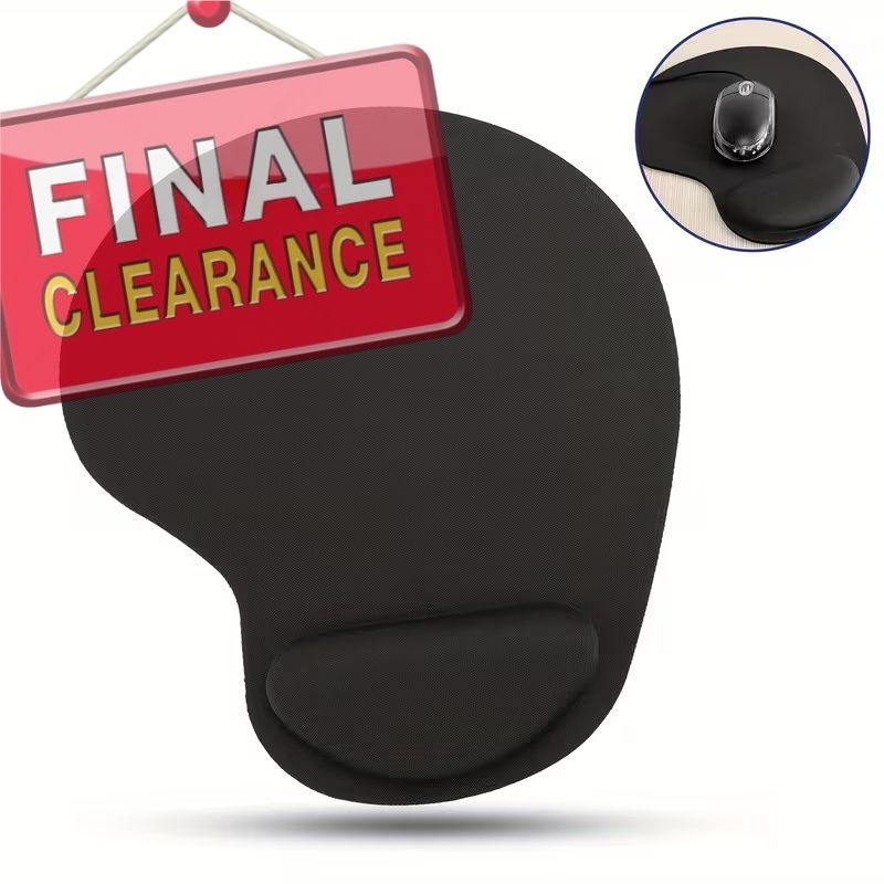 【Final Clearance】Non-Slip Mouse Pad with Wrist Support, Business Style Mouse Mat, Perfect for Students, Workers, Laptop, Home, Office & Travel, Ergonomic Design, High Grade Gaming Mouse Mat